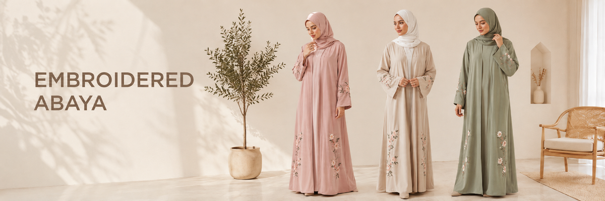 Elegant Embroidered Abayas