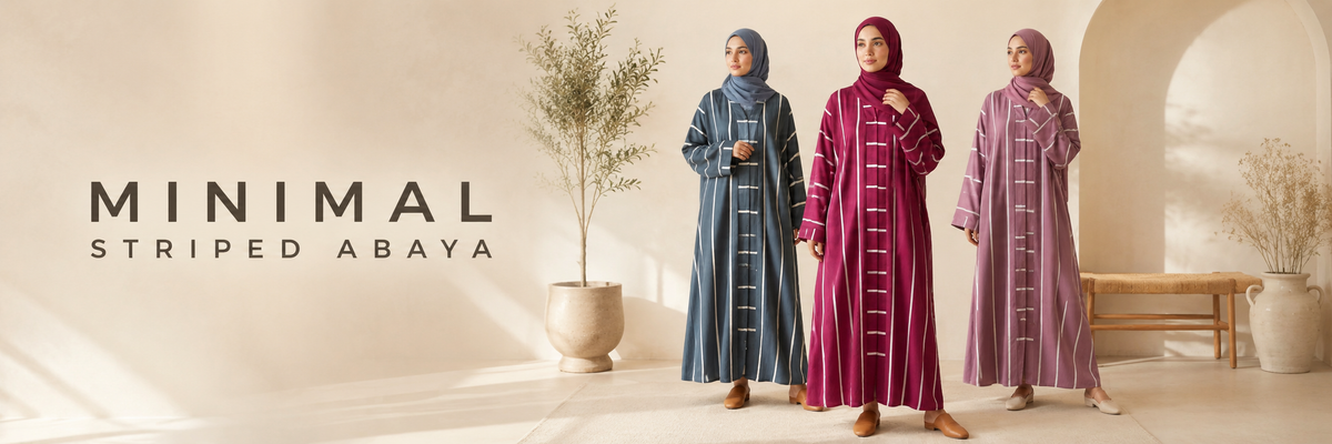 MINIMAL STRIPPED ABAYA
