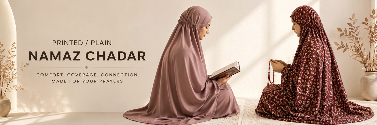 Printed / Plain Chaddars with Sleeves and Naqab