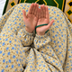 Printed Namaz Chadar with sleeves and Naqab- NC3440