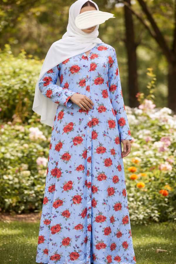 PRINTED ABAYAS (PLAIN FRONT OPEN) - 131