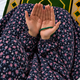 Printed Namaz Chadar with sleeves and Naqab- NC3437