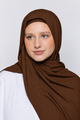 Built-in Magnet Hijab - Brown Derby