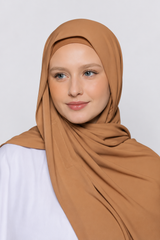 Built-in Magnet Hijab - French Beige