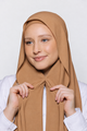 Built-in Magnet Hijab - French Beige