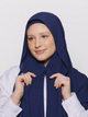 Built-in Magnet Hijab - Nile Blue