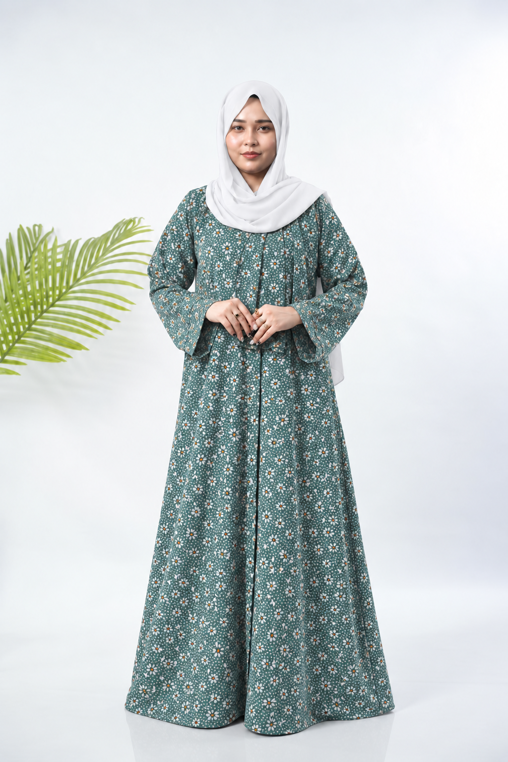 PRINTED ABAYAS (PLAIN FRONT OPEN) - 425