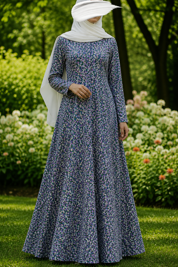 PRINTED ABAYA (PLAIN MAXI) - 218