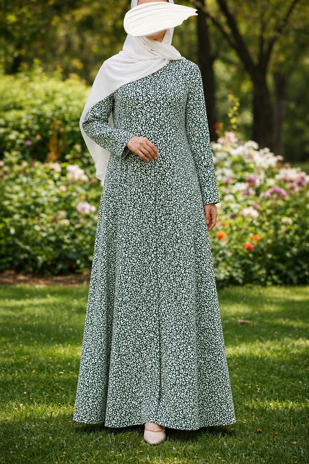 PRINTED ABAYAS (PLAIN FRONT OPEN) - 416