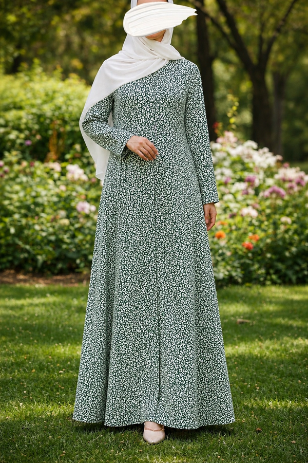 PRINTED ABAYAS (PLAIN FRONT OPEN) - 416