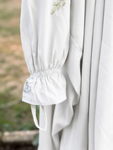 EMBROIDERED 3 PIECE (NAQAB , JILBAB & TROUSER) - White