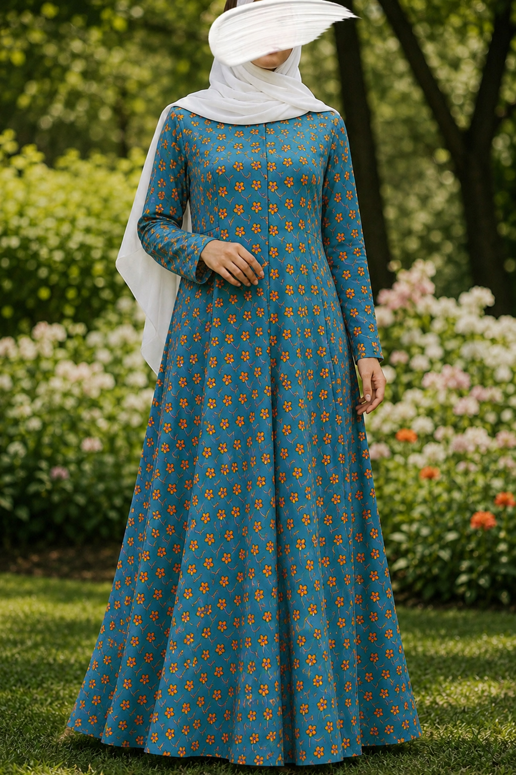 PRINTED ABAYA (PLAIN MAXI) - 214