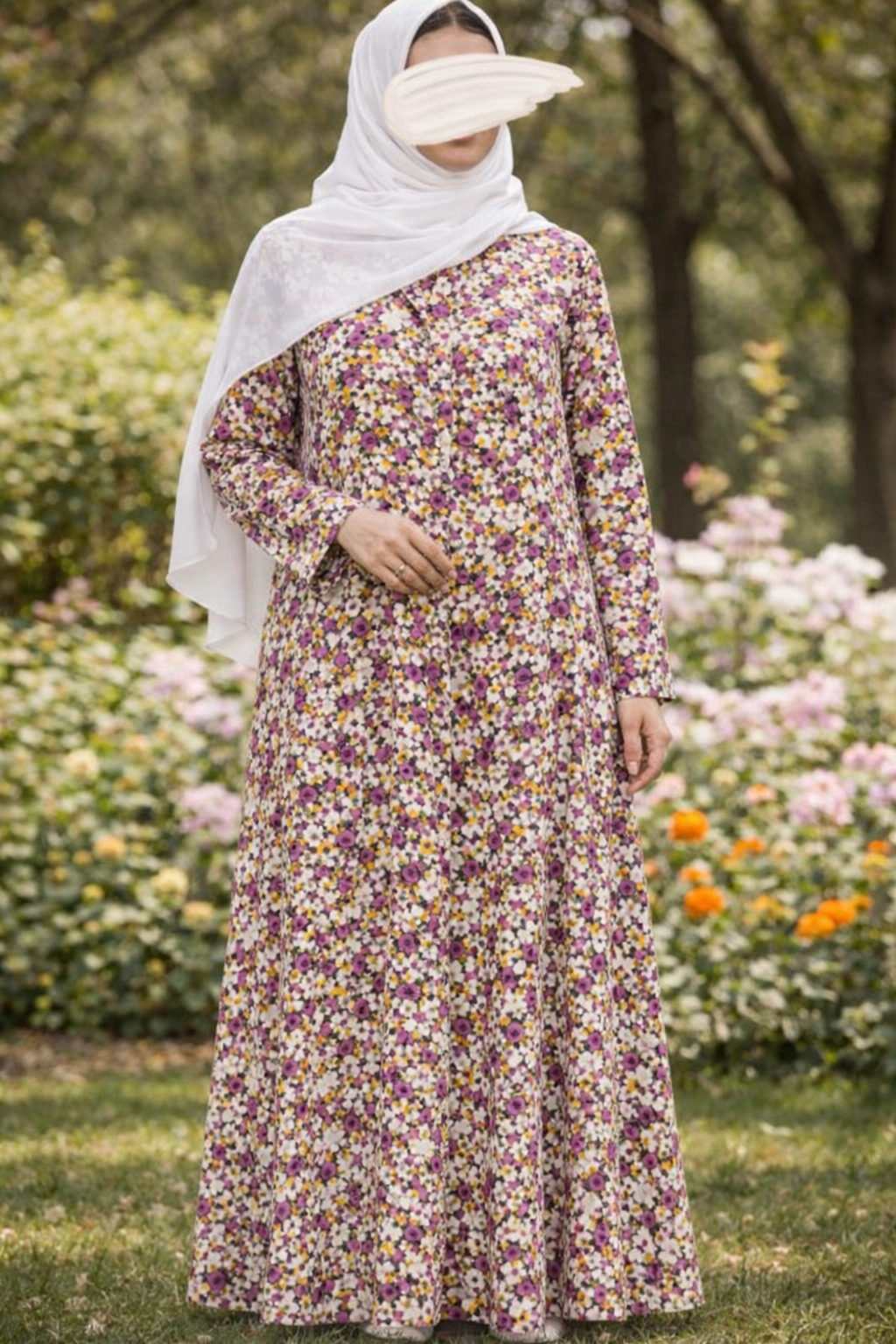 PRINTED ABAYAS (PLAIN FRONT OPEN) - 75