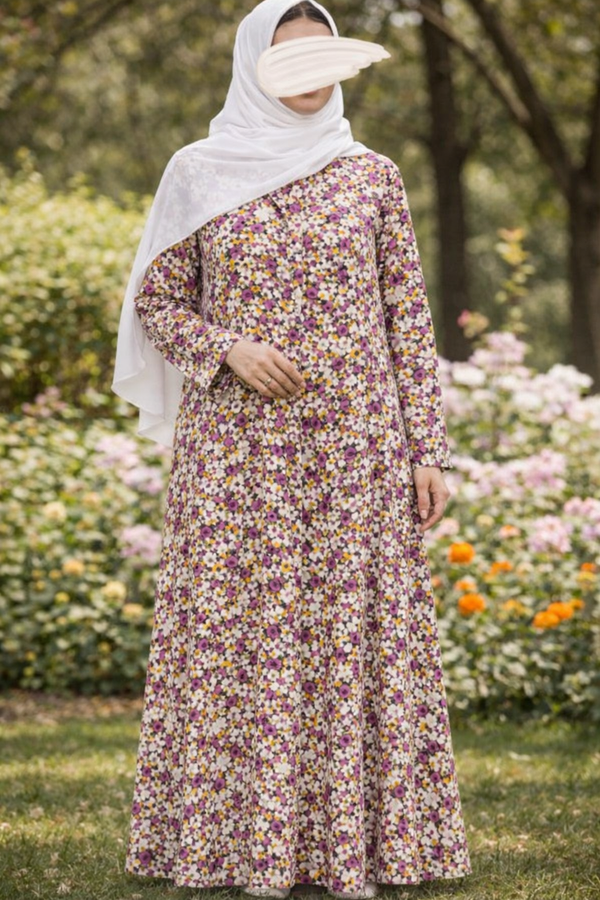 PRINTED ABAYAS (PLAIN FRONT OPEN) - 75