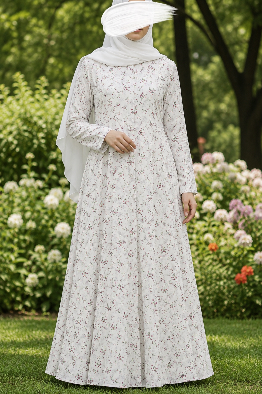 PRINTED ABAYA (PLAIN MAXI) - 215