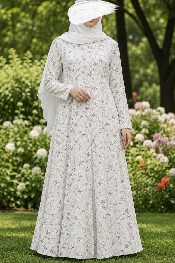 PRINTED ABAYA (PLAIN MAXI) - 215