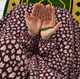 Printed Namaz Chadar with sleeves and Naqab- NC3441
