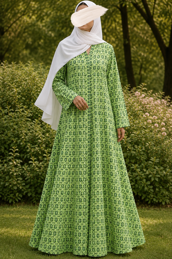 PRINTED ABAYAS (PLAIN FRONT OPEN) - 265