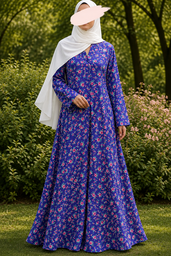 PRINTED ABAYAS (PLAIN FRONT OPEN) - 263