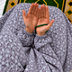 Printed Namaz Chadar with sleeves and Naqab- NC3439