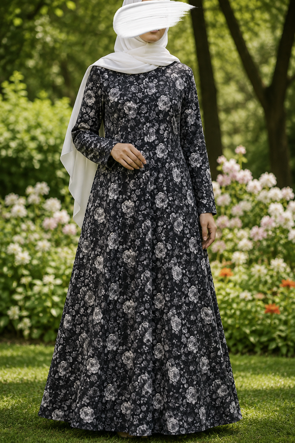 PRINTED ABAYA (PLAIN MAXI) - 210