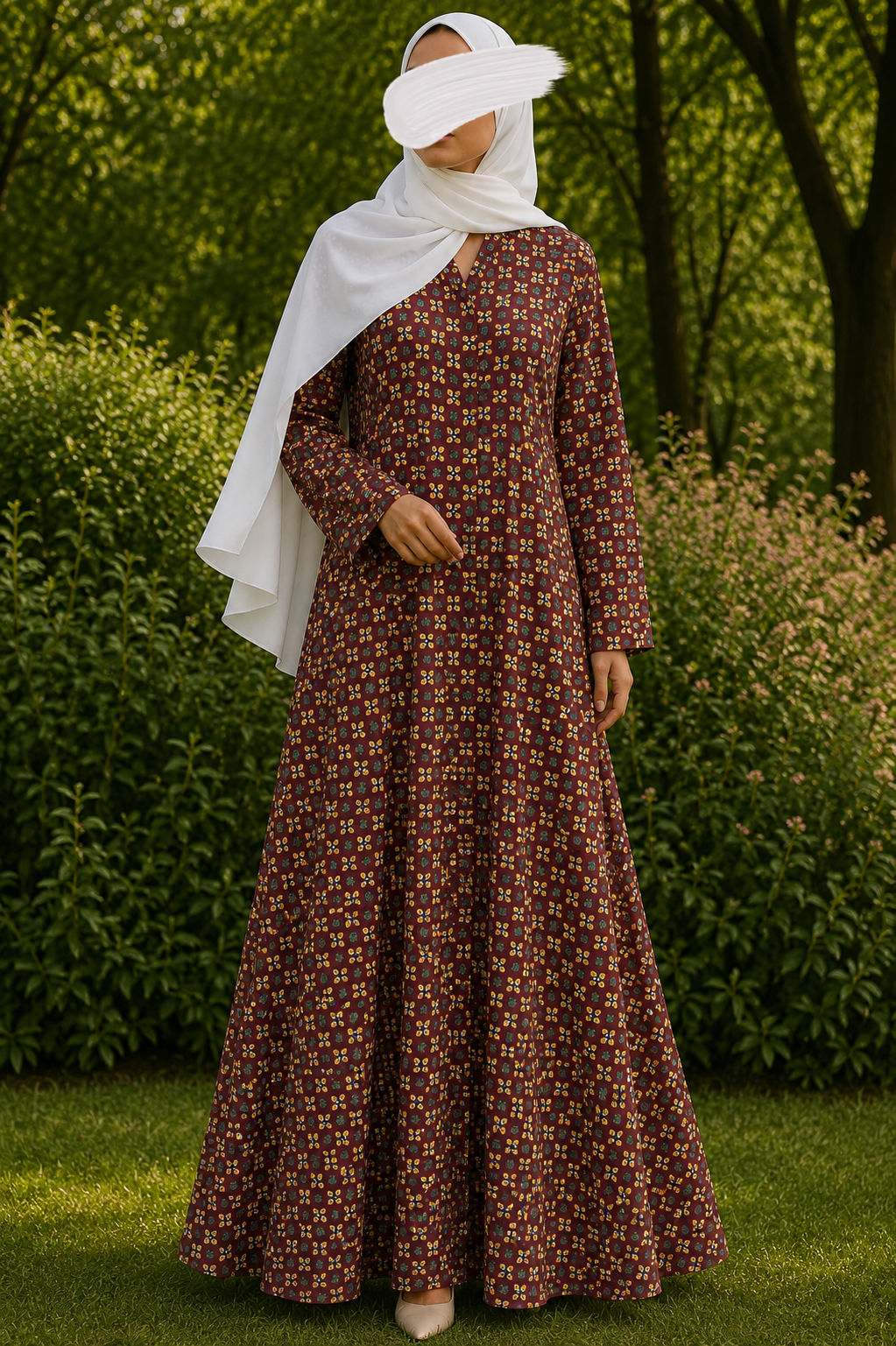 PRINTED ABAYAS (PLAIN FRONT OPEN) - 400