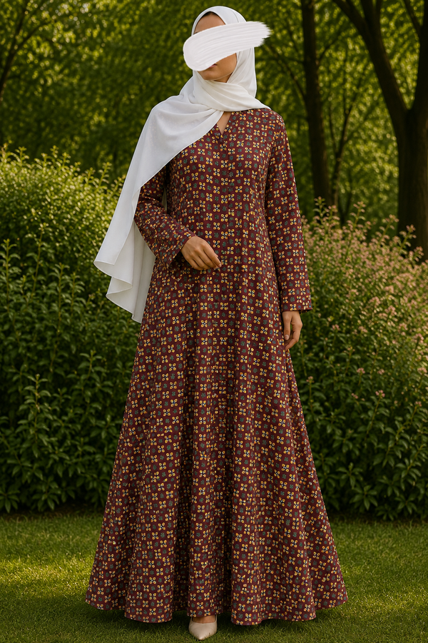 PRINTED ABAYAS (PLAIN FRONT OPEN) - 400