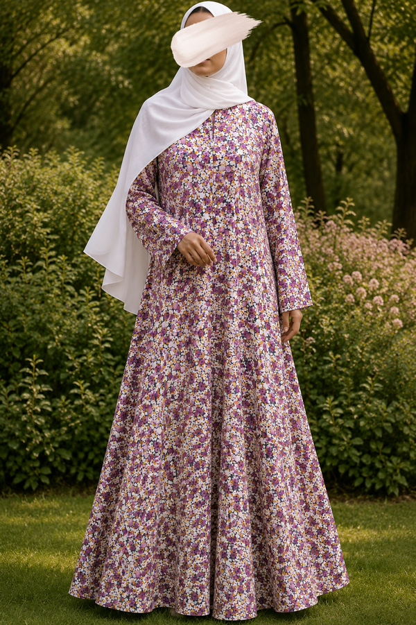 PRINTED ABAYAS (PLAIN FRONT OPEN) - 267
