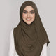 Instant Hijab with 2 Loops - BROWN