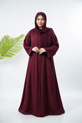 PLAIN CLASSIC ABAYA VOLUME 1  -Dark Garnet