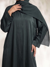 Rs. 1,599 – Everyday Plain Front Open Abaya - Baltic Sea