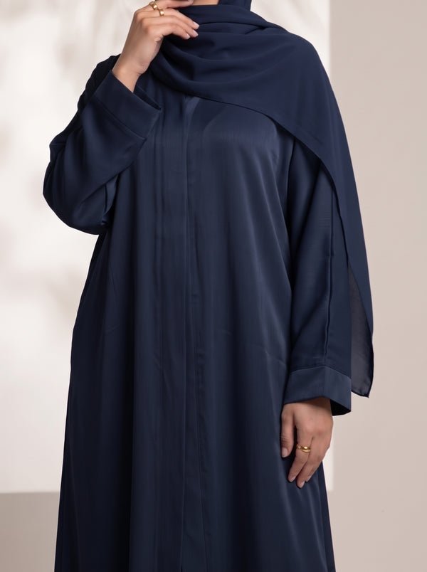 Rs. 1,599 – Everyday Plain Front Open Abaya - Deep Navy