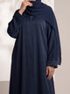 Rs. 1,599 – Everyday Plain Front Open Abaya - Deep Navy