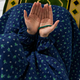 Printed Namaz Chadar with sleeves and Naqab- NC3350