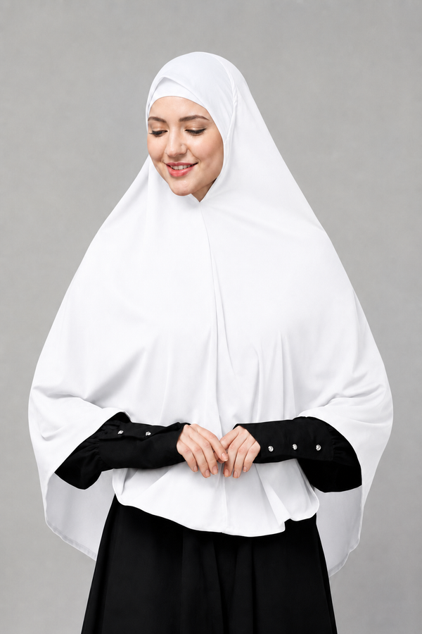 Makhna Hijab - White