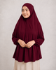 Sleeves Makhna Hijab - Maroon