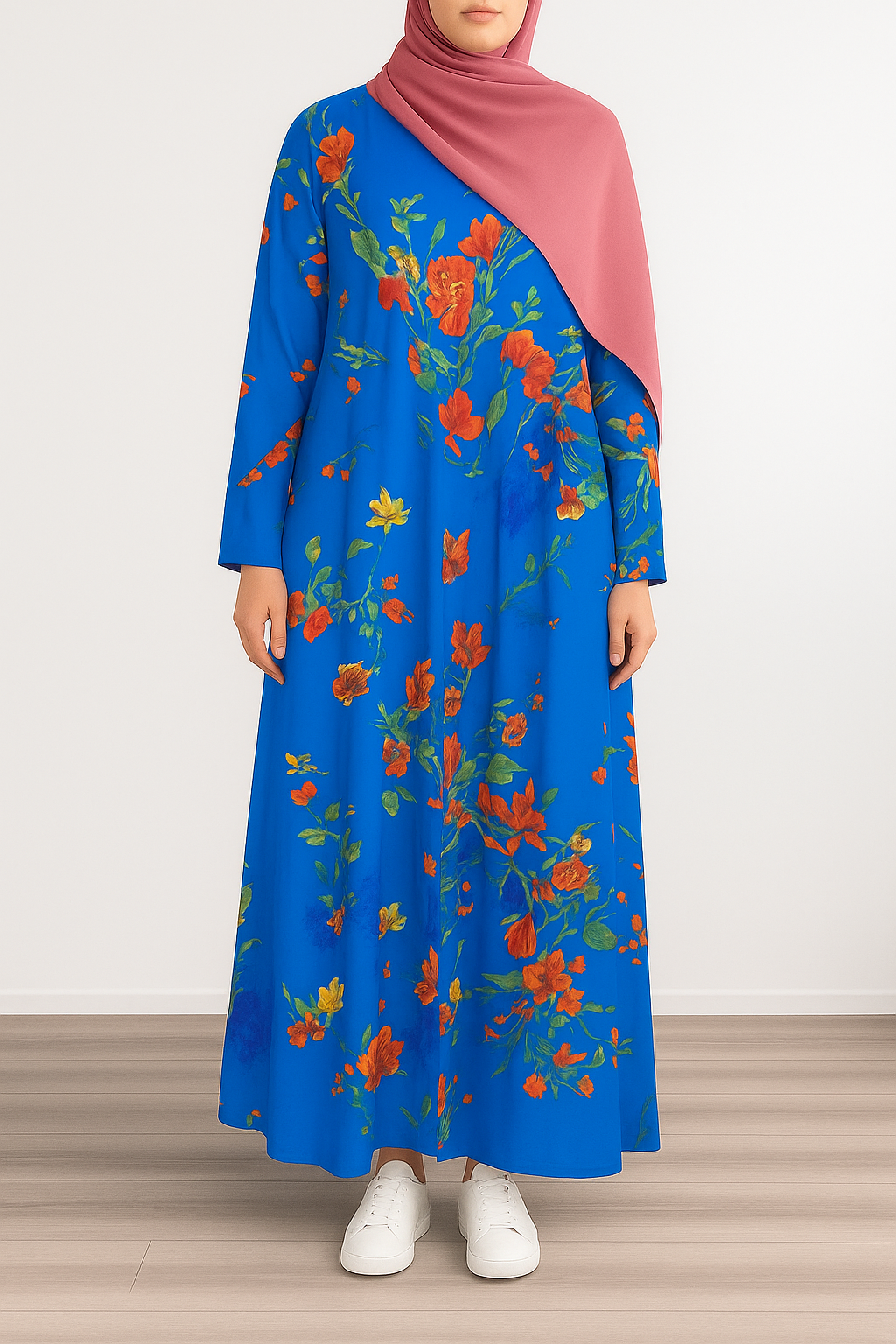 PRINTED ABAYA (PLAIN MAXI) - 007