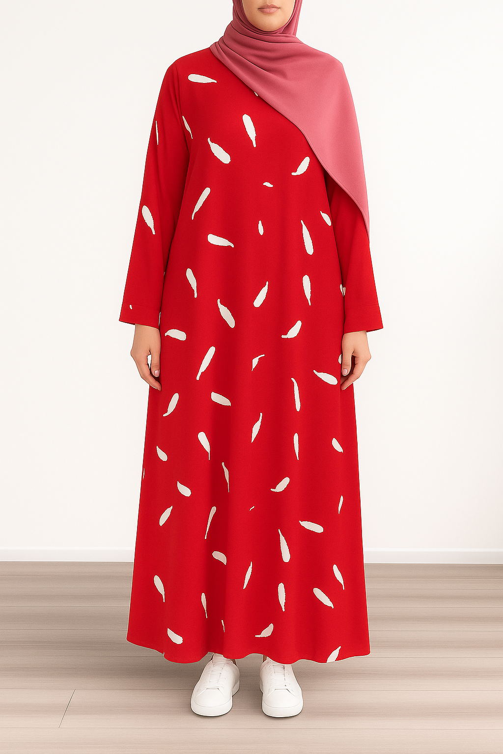 PRINTED ABAYA (PLAIN MAXI) - 010