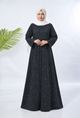 PRINTED ABAYAS (PLAIN FRONT OPEN) - 410
