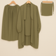 3 PIECE (NAQAB , JILBAB & SKIRT) - ARMY GREEN