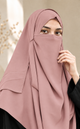 Instant 2 Loop Hijab With Niqab TPINK