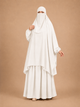 3 PIECE (NAQAB , JILBAB & SKIRT) - WHITE