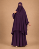 3 PIECE (NAQAB , JILBAB & SKIRT) - PURPLE