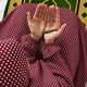 Printed Namaz Chadar with sleeves and Naqab- NC3428