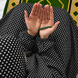 Printed Namaz Chadar with sleeves and Naqab- NC3426