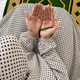 Printed Namaz Chadar with sleeves and Naqab- NC3425
