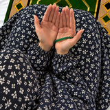 Printed Namaz Chadar with sleeves and Naqab- NC3432