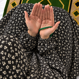 Printed Namaz Chadar with sleeves and Naqab- NC3430