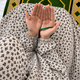 Printed Namaz Chadar with sleeves and Naqab- NC3429
