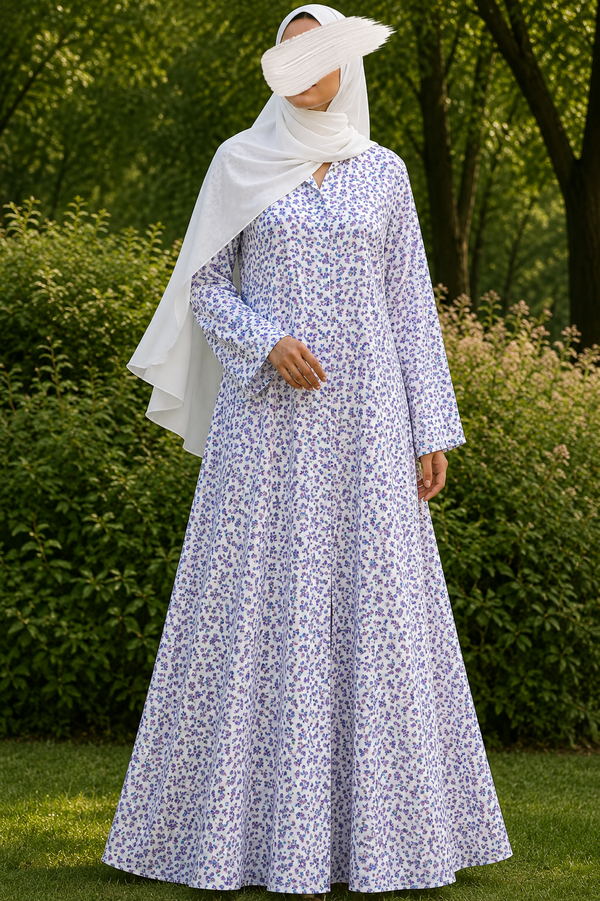 PRINTED ABAYAS (PLAIN FRONT OPEN) - 409